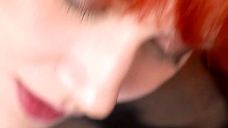 Close up POV Blowjob and Balls Licking