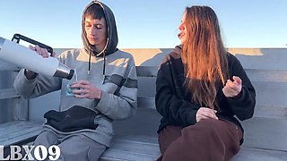 I Want to Deep-throat Your Trouser snake NOW! Here on the Terrace! Thanks, Boy