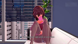Twisted world game, horny stepsister, anal creampie