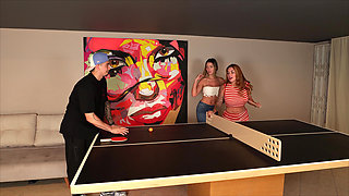 Challenge Game Ends in Wet Threesome - Sara Blonde