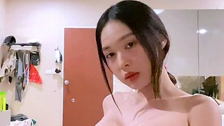 Asian Teen ARIEL SPINNER striptease masturbating
