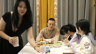 Hardcore urine fetish threesome with cock slurping skanks