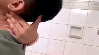 Skinny Asian schoolgirl retreated to the bathroom with her stepbrother.