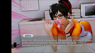 Waifu Academy adventure featuring a hot blonde teacher with big natural tits and a storyline