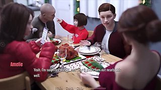 Christmas Blowjob Special with Stepmom - Big Natural Tits & Heart Problems