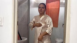 My stepsister caught me watching her in the shower and she makes me her so as not to snitch on my father