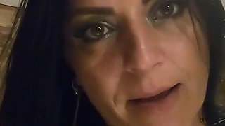 Ripped Shiny Nylon Jumpsuit in the Bathroom. Cum Cleanup, Dirty Dancing and Pee Play