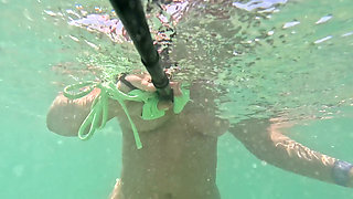 Girl Swimming Naked Underwater No Panties