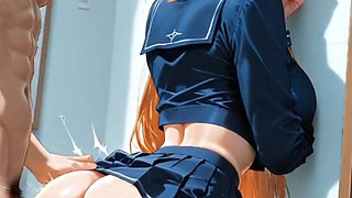 Hentai anime - My friend's cheating girlfriend gives me her ass and has an orgasm