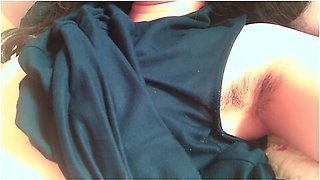 Can You Guess What She Is Doing Now? Japanese Amateur With Hairy Armpits [homemade]