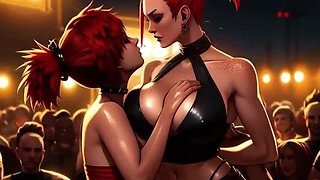 Goth Girls Suck Strange Dick at Mosh Pits – Uncensored Toon Carnage