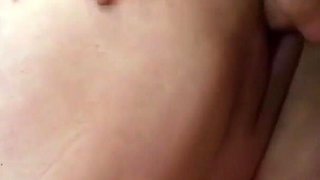 Fat curvy and sexy blonde with big tits and eager for cock enjoys and moans while fucking with her shaved pussy