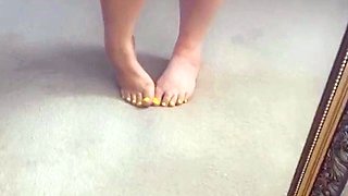 Big Boobed Blonde Masturbates With A Dildo In The Bathroom