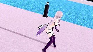 Lengthy haired Blonde hentai