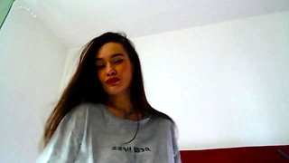 Hot Babe With Big Boobs And A Nice Ass In Sexy Lingerie