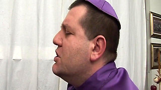 Priest Pounds Blonde Babe in Sinful Hardcore Ritual