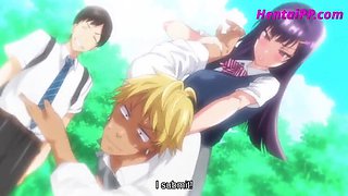 Anime Fantasy: Hentai's First Date Blowjob & Creampie