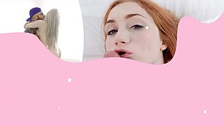 Hot 4'11 lil blondie young Alice Pink banged by Big Dick bf - exxxtra small fetish