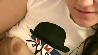 Kristen masturbates and then gives a blowjob