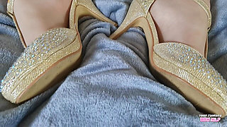 High Heels and Pantyhose (milf Voyeur Fetish Wife Amateur BBW Bigtits Homemade Amateur)