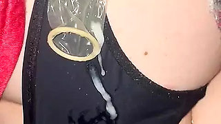 Playing with my friend's panties