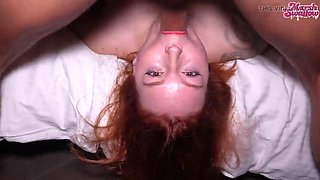 Jack Korti Face Fucks Redhead MILF MarshSwallow - Rough POV Blowjob & Cum in Mouth