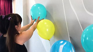 Stacked brunette goes solo toys and masturbation