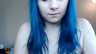 Young Teen's First Solo Webcam Masturbation Session