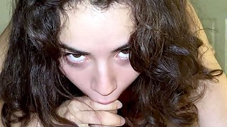 Cute brunette young hookup amateur teen blowjob