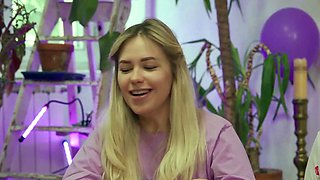 DaringSex Readhead and Blonde Teen Lesbian Shower