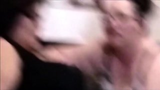 Two horny lesbians with big boobs masturbating under shower