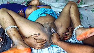 The Stepbrother-in-law Put His Hand in the Smooth Pussy of the Stepsister-in-law and Took Out the Cream. the Stepfather Fucked T