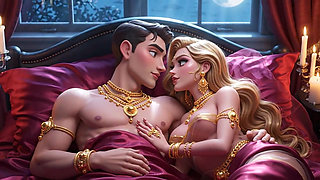 Steamy Cartoon Romance - Prince & Seductive Princess Intimate Compilation