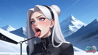 After Climbing the Snowy Summit, Enjoy the White-hot Climax Whip and Mountain Whip for an Outstanding XXX Experience.