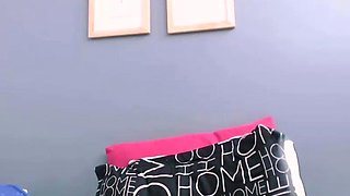 Chubby Brunette Big Boobs Dildo Masturbation