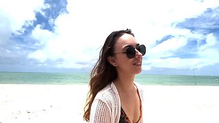 PornVlog - outdoor sex on a Brazilian beach - Amateur
