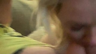 Blowjob cumshot whore gargles pov bukkake fetish cum
