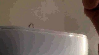 pounding dildo on the edge of the bath (Yasmine 22yo)