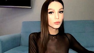 Small tit brunette in lingerie Alyssia