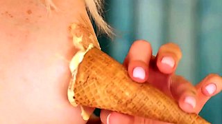 Latina teen Renae Cruz hot solo dildo masturbation