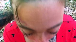 Amateur MILF blowjob cumshot