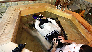 Dripping Uniform, Restrained in a Bathtub, off-campus Lesson