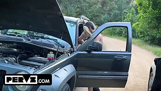 Anya Olsen Stranded and Craving It Gets Fucked Hard by a Stranger