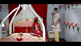 Hardcore sex on  first night between Bride and Groom