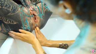 Insane Fisting Session in Bathtub - Prolapse, Heavy Squirt & ATM
