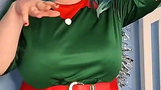 Elf Girl Is an Anal Slut for Santa - Solo Girl