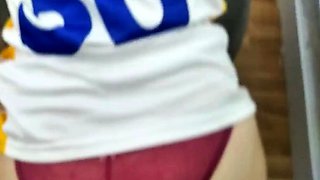 Threesome Interracial Anal Sex in University Gym with Big Ti