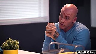 Stepdad fucks his naughty stepdaughter Kiarra Kai rough