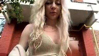 Blonde teen Sierras first erotic masturbation video