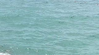 I Go with My Stepbrother to Spend the Day at the Beach and We End up Fucking Between the Rocks